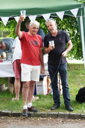 The Pimms stall is always very popular. Daee Lewis and Stuart Mead